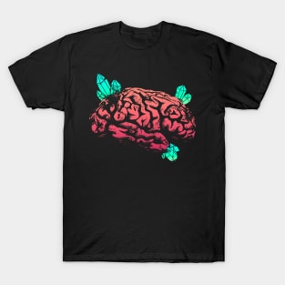 Crystals Brain - Red and Green T-Shirt